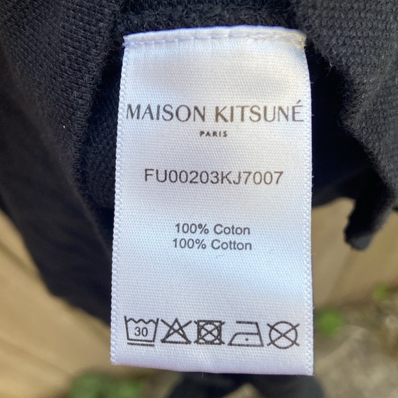 MAISON KITSUNE Blue Polo Shirt with Embroidered Fox Head 🦊 - Picture 5 of 5